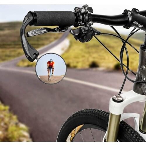 Bike Rear View Mirrors 360 Dregree Rotatable Folding Handlebar Mounted Convex Mirror for Cycling Bike Accessories