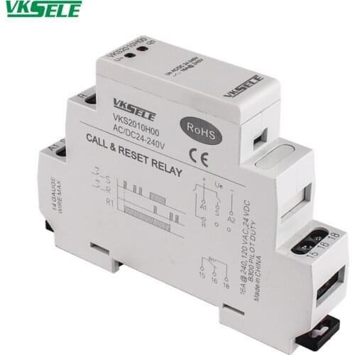 VKS2010 16A 12V 24V 110V 240V VKS2010220 VKS2 Series call reset relay