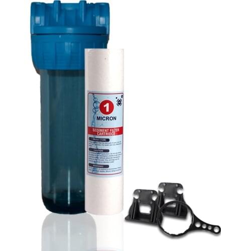 High Quality! 10 ''Transparent Whole House Water Filtration System With 10 İnch 1 Micron Sediment Cartridge 3/4''İnlet & Outlet