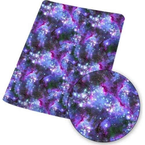 1pcs Polyester Cotton Fabric Cosmic Galaxy Style Sewing Fabrics Printed Cloth for DIY Mask Dress Handmade Materials 145*45cm