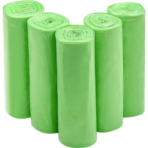 100pcs Garbage Bags Home Disposable Waste Trash Bags Kitchen Breakpoint One-off Cleaning Bag Junk Bag Organizer Plastic Bag