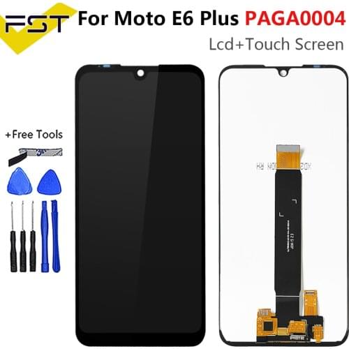 6.1”LCD For Motorola Moto E6 Plus PAGA0004 LCD Display Touch Screen Digiziter Assembly For moto E6 Plus LCD No Dead Pixel