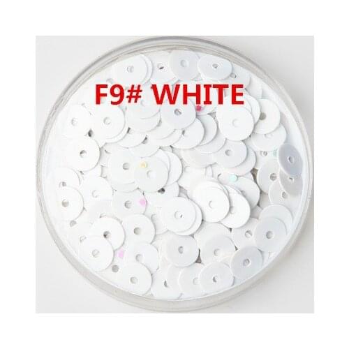 60g (5000pcs) 6mm Flat Round Sequins For Craft Bolsa PVC 6mm Flat Sequins DIY Accessories White Confetti