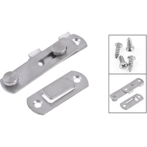 Cupboard Drawer Screw Fixing 7cm 2.7" Long Door Hasp Catch Clasp