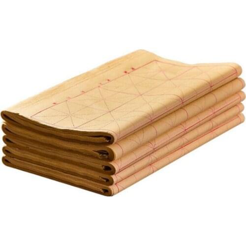 Chinese Calligraphy Rice Paper Half-Ripe Xuan Paper with Grids Calligraphy Xuan Paper Bamboo Papers Rijstpapier Writing Supplies