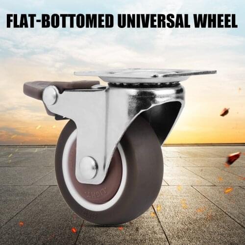 Office Chair Caster Wheels Replacement Furniture Hardware 2 inches TPE Wheels for Household Bedroom Accessories