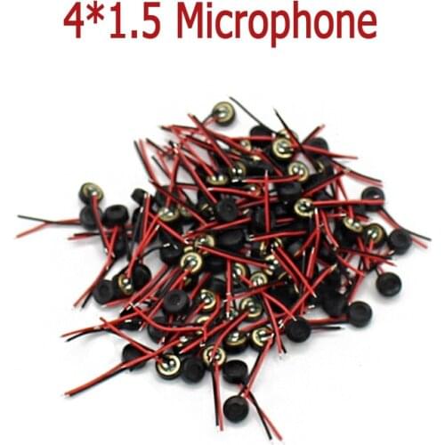 4*1.5mm Condenser Electret Microphone MP3/4/5 Walkie Talkie Recording Pen Mainboard Repair Accessory Flex Cable Repeater Kid Toy