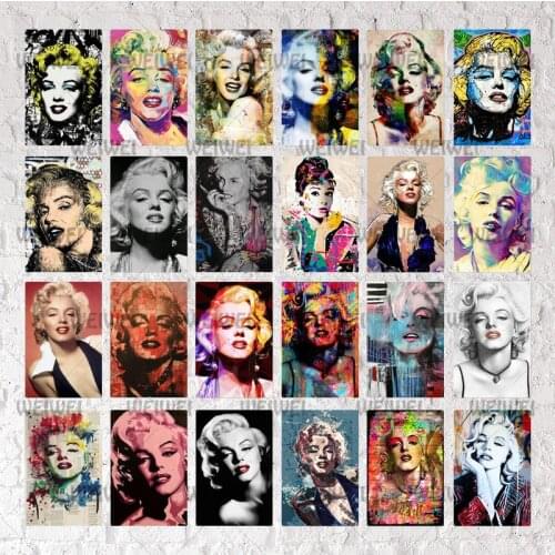 Marilyn Monroe Vintage Metal Poster Plaque Tin Sign Metal Wall Decor Man Cave Club Living Room Metal Signs