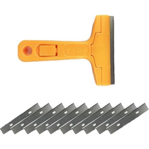 Mobile Phone Screen Glue Removing Shovel OCA UV Glue Remover knife With 10 pcs Razor Scraper Blades Replcement