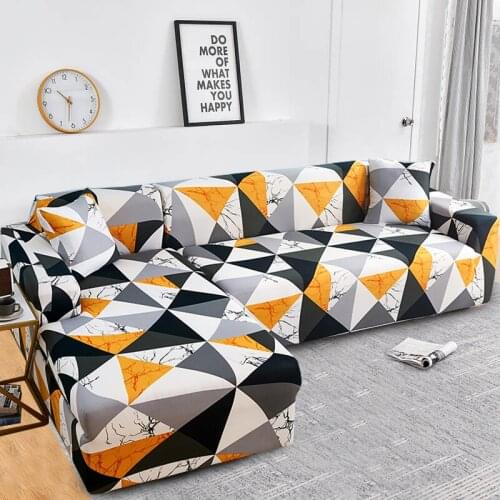 L shape Need Buy 2 pieces Corner Sofa Covers for Living Room Slipcovers Couch Cover Elastic Stretch Sectional Sofa Cubre Sofa