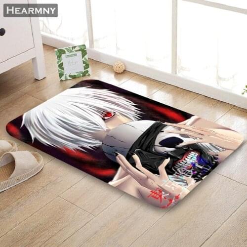 HEARMNY New Arrival Doormat Tokyo Ghoul Home Mat Machine Made Anti Slip Carpet Living Room/Hallway Bath Mat For Kids Gift