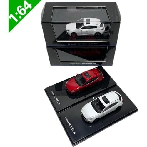 Original Box 1:64 Mazda AXELA Alloy Car Static Metal Model Vehicles For Collectibles Gift