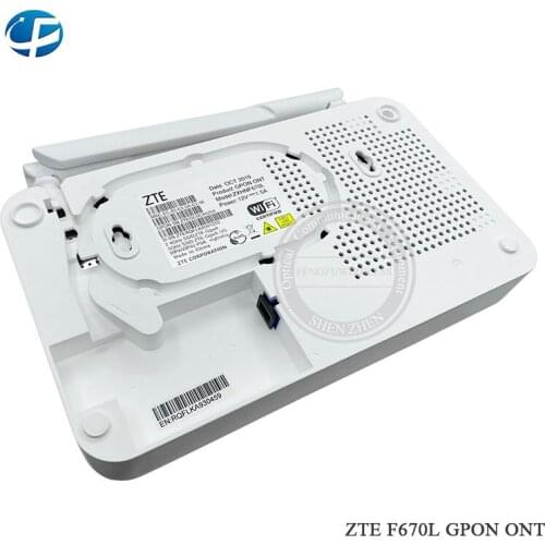 Original Router 3Pcs ZTE F670L Dual Band 4GE+1POT+1USB+WIFI+2.4G/5G WiFi GPON ONU,Optical Equipment With Adapter