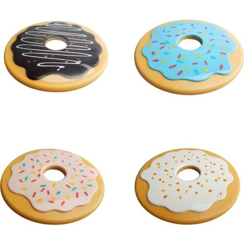 4x 3D Donut / CD Mat Coasters Record Cup Drink Holder Placemat Banquet Decor