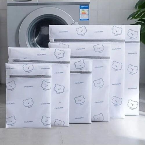 5 Size Mesh Laundry Bag Polyester Home Organizer Coarse Net Laundry Basket Laundry Bags for Washing Machines Mesh Bra Bag