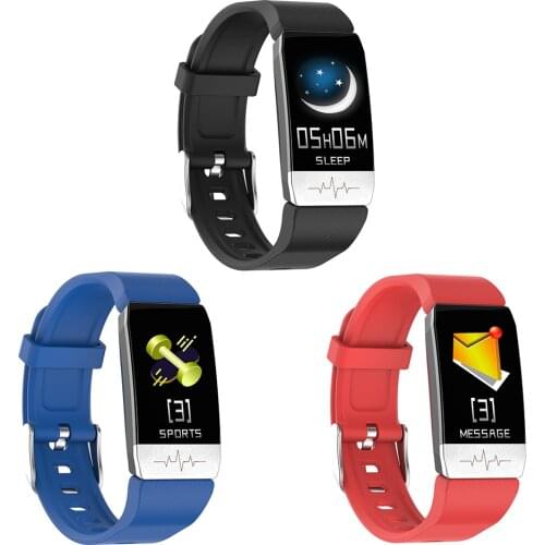 T1 Smart Bracelet Watch Sleep Monitor Fitness Tracker 1.14 inch Touch Heart Rate Sporting Supportive Parts Portable