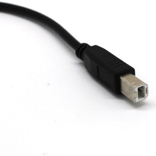 USB 2.0 B Female Socket To B Male Printer Adapter Cable-30cm