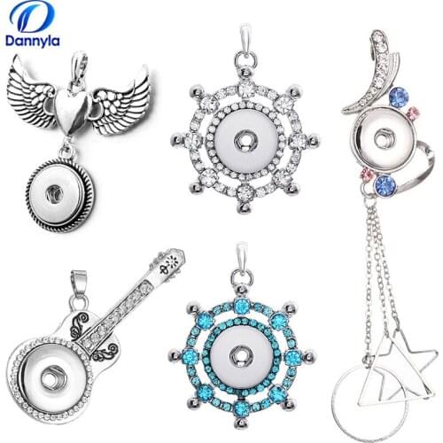 Water wheel and bird snap button Flower Pattern snap jewelry fit button wristband necklace Jewelry LSNP119/126/127/128