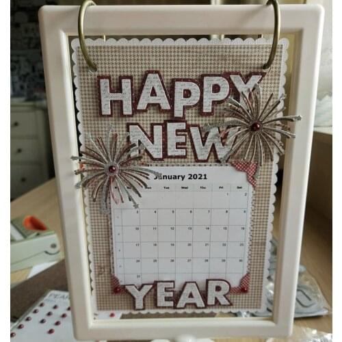 Hair Dressor Theme Calendar Frames Metal Cutting Dies Stencils for DIY Scrapbooking Decorative Embossing DIY Paper Cards