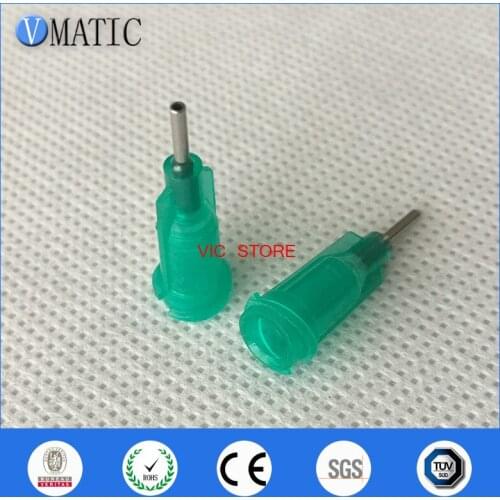 High Quality 100Pcs/Lot 18G 1/4'' Inch Stainless Steel Tip Dispensing Screw Needles Syringe Needle Tips