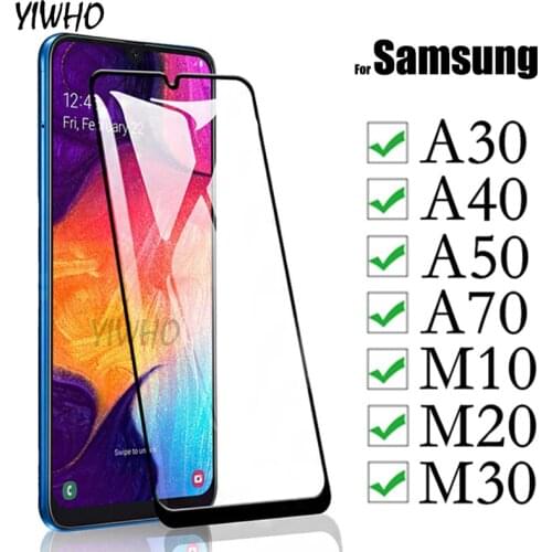 Screen Protector for Samsung Galaxy A50 Tempered Glass on The for Samsung A70 2019 A20 A40 A20 M30 M20 M10 Protective Glas Film