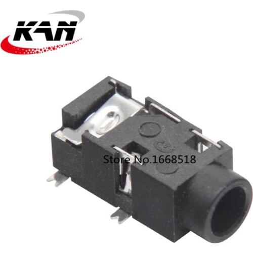 10PCS 3.5mm Female Audio Connector 4 Pin SMT SMD Headphone Jack Socket PJ-327C