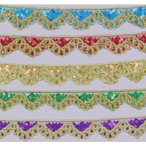 10 Yards Beautiful Lace Ribbon Tape 4.5cm Lace Trim Fabric DIY Embroidered Trimmings for Sewing Accessories Decoration