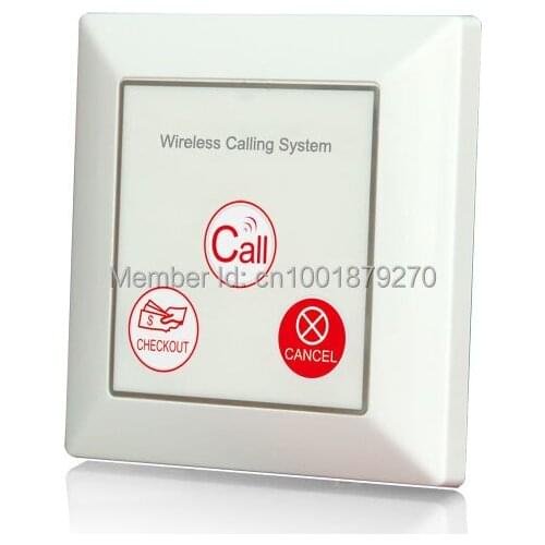 3-button portable free wireless calling button,wireless calling system ,wireless call button,waiter call