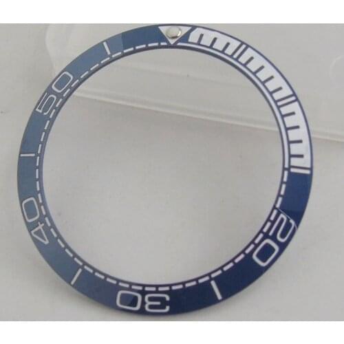 38mm Blue white Black Ceramic bezel insert fit for 40mm submariner SKX 007 watch
