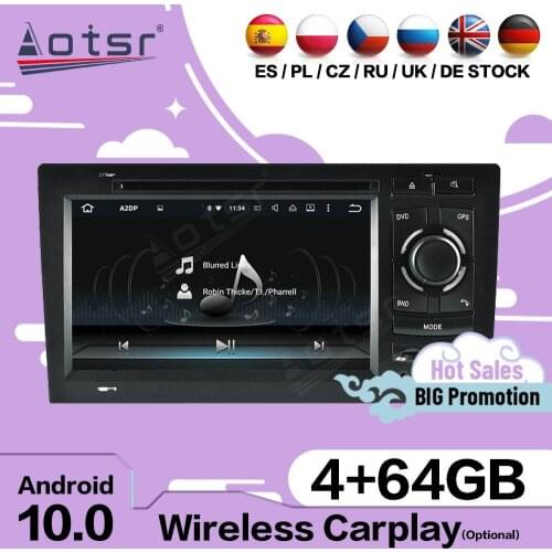 Carplay Multimedia Stereo Android For Audi A8 S8 1994 1995 1996 1997 1998 1999 2001 2002 2003 GPS Audio Radio Receiver Head Unit