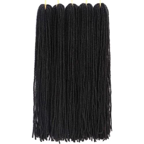 Black Star Afro Synthetic Dreadlocks Braiding Hair Extensions For Black Women Sister Locks Braid Hair