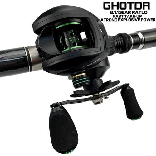 Baitcasting Reel GS2000 8.1:1 High Speed Fishing Reel 10KG Max Drag Reinforced Reel Drag Reel Carp Drag Reel Fishing