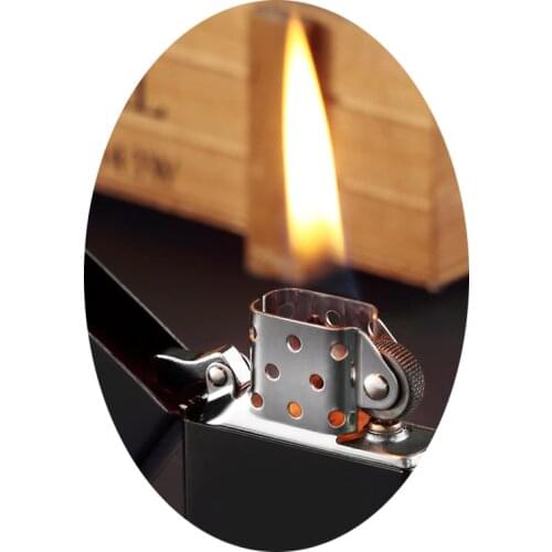 Lighter Kerosene Old-fashioned Nostalgia Creative Wind-proof Personality Brass Retro Customized for Boyfriend