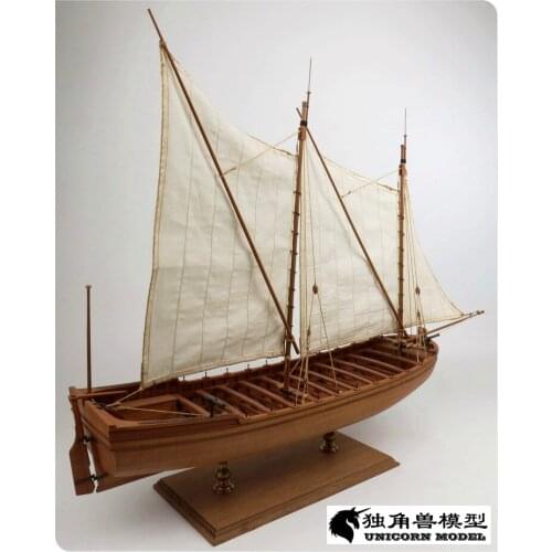 Classic wooden Ship model kit Scale 1/24 French Navy 36FT armed boat