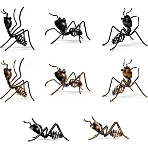 Creative Metal Ant Shaped Beer Wine Bottle Holder Wrought Iron Non-Slip Cocktail Storage Display Rack for Kitchen Bar