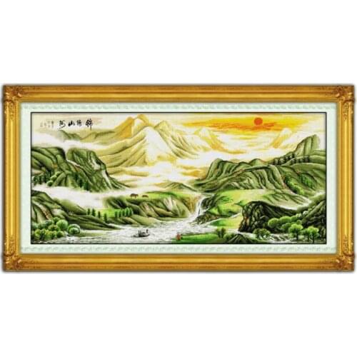 Beautiful landscape(1) cross stitch kit 14ct 11ct count print canvas stitching embroidery DIY handmade needlework