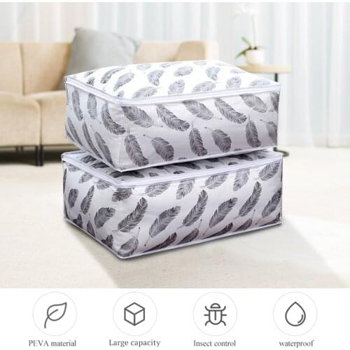 NEW Foldable Storage Bags Clothes Blanket Quilt Closet Sweater Organizer Box Pouches Fashion Sale Clothes Cabinet Organizer#001