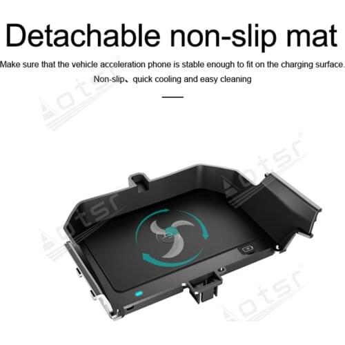 QI Wireless Quickly Charge Special On-Board Charge Phone Charge Panel Android For BMW 5 Series 2018 Car Non-slip Car Accessories