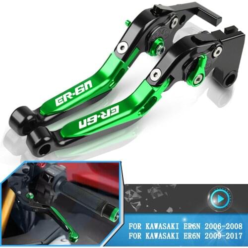 Motorcycle CNC Adjustable Brake Clutch Levers For Kawasaki ER6N ER-6n ER 6N er6n 2006-2012 2013 2014 2015 2016 2017 Accessories