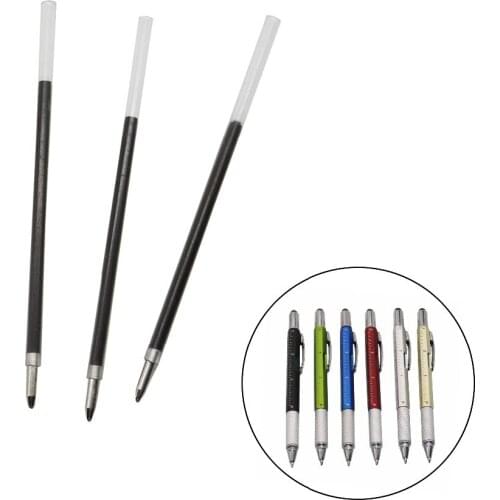 Blue or Black Refills Suitable for 6 in 1 ballpoint pen 20pcs/set Plastic Material Refills Smooth Writing Supplies