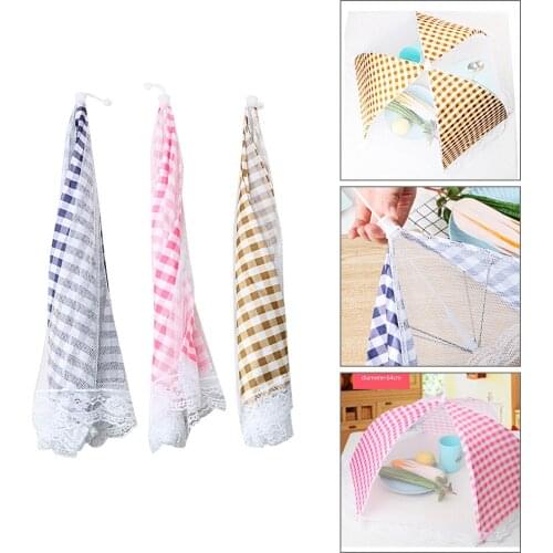 Umbrella Style Foldable Table Meal Covers Kitchen Anti Fly Mosquito Mesh Net Food Cover Kitchen Accessories