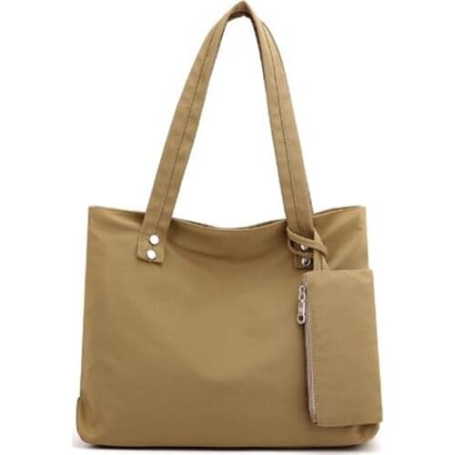 Women Shoulder Bags Light Shopping Travel Top-handle Bags Nylon Waterproof Casual Purse for School