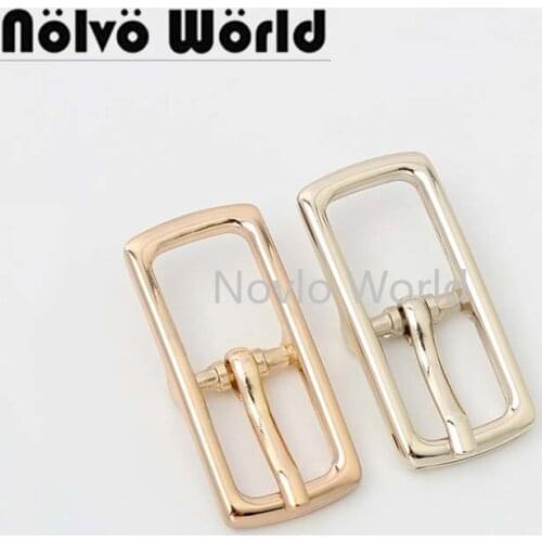 10-50 pieces Gold/Light gold 12mm alloy small rectangular pin buckle,1.2cm buckle bags shoes belt straps adjuster