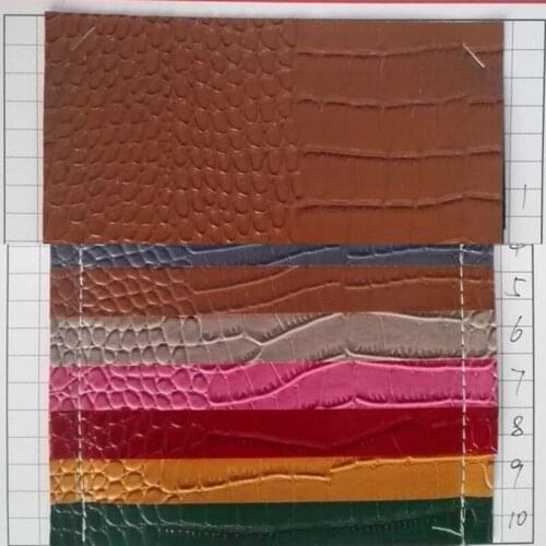 10 yards roll Wholesale PVC Crocodile Pattern Artificial Leather Crocodile pattern bag handbag leather fabric