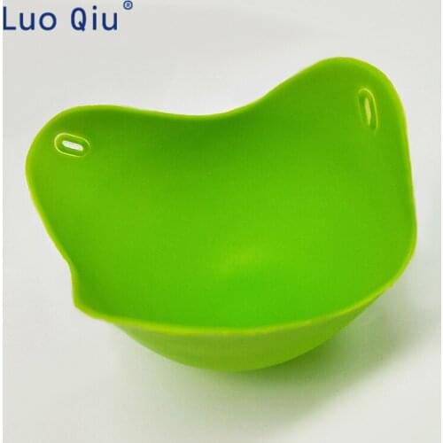 2PCS/Lot Silicone Egg Poacher Cook Poach Pods Kitchen Cookware Poached Baking Cup Gadget Egg Mold Boiler Cup Newest Color Random