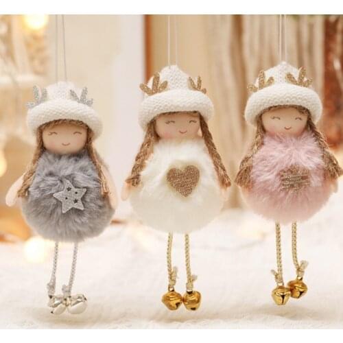 2022 New Year Gifts Christmas Angel Doll Xmas Tree Ornaments Christmas Decorations for Home Noel Deco Navidad 2021 Natal Dolls