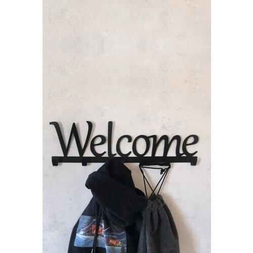 3Art Metal Welcome Written Decorative Metal Clothes Hanger