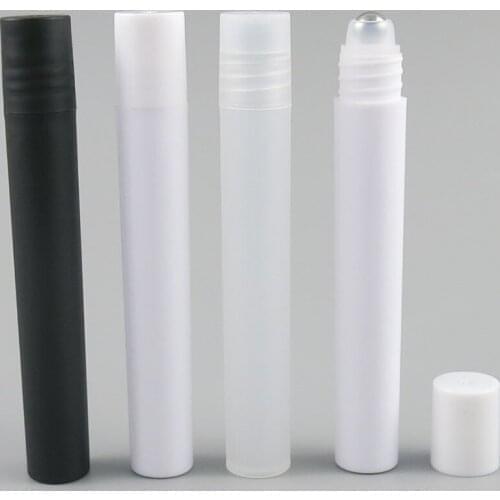50 x 5ml 8ml 10ml 12ml PP Roller Bottle Metal Steel Bead Eye Cream Roll on Bottle Plastic Cosmetic Packaging Bottle