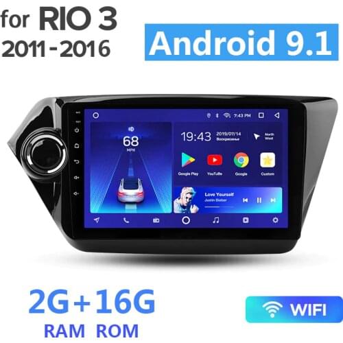 For kia rio 3 4 2011 2012 2013 2014 2015 Car Multimedia Video Player Radio Navigation GPS Android 8.1/9.1 No 2din 2 din 9" 47