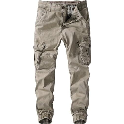 Mens Cargo Pants Spring and Autumn Casual Multi Pockets Military Baggy Tactical Pants Men Outwear Army Joggers Slacks